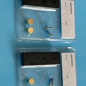 New IKEA GALTHULTLeather handle, black, 2 3/4 " 4pack